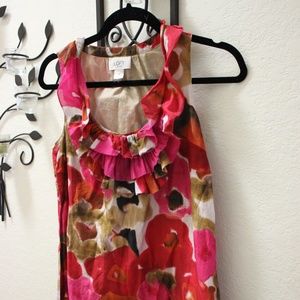Loft petite floral mini dress